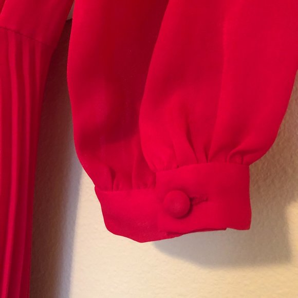 Leona Edmiston Sheer Raspberry Red Frock - Picture 5 of 11